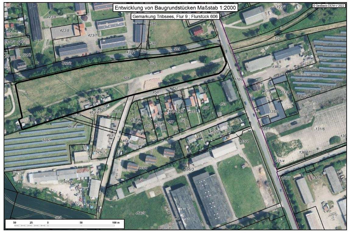 Luftbild gesamtes Baugrundstüc